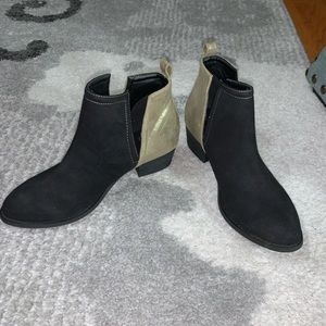 Black and Gold Booties